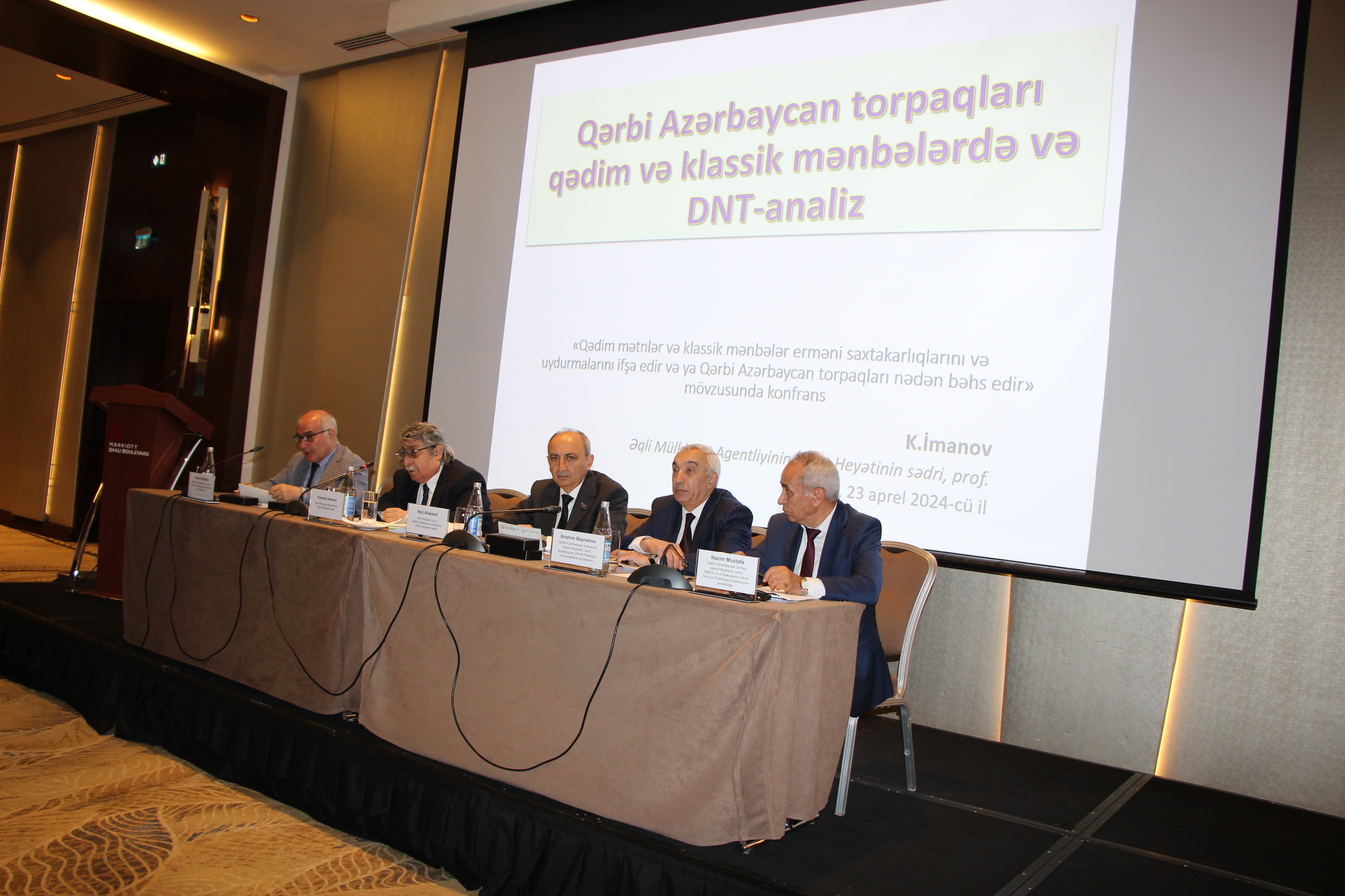 A conference on the topic "Ancient texts and classical sources expose armenian frauds and fictions or what the lands of Western Azerbaijan are telling about” was held.