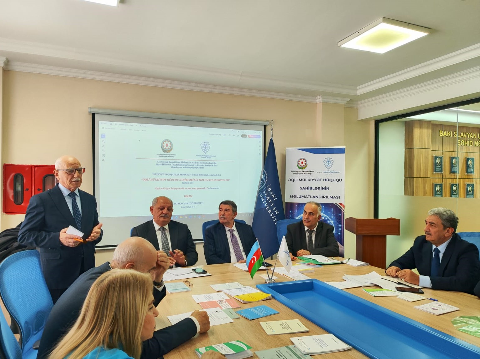 Bakı Slavyan Universitetində əqli mülkiyyət sahəsində maarifləndirici təlim keçirilib